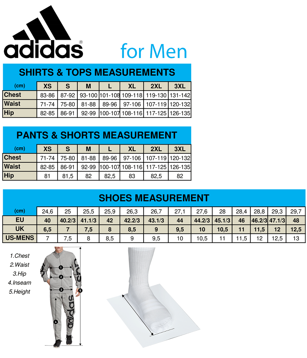Adidas Men's Socks Size Chart Shoes Adidas Adidas Socks Size