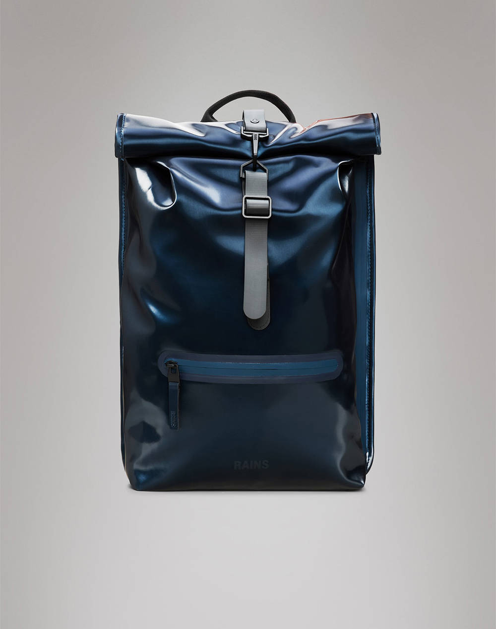 Rains Rolltop Rucksack W3 (Dimensions: 48 X 32 X 11 Cm) Women Accessories Bags Darkblue Synthetic 13320 130 Bags Blue