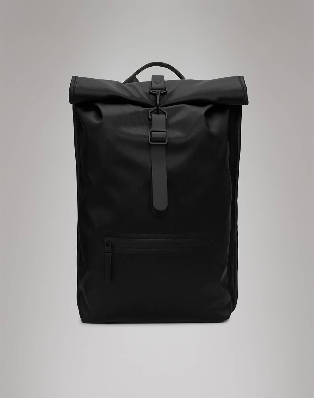 Rains Rolltop Rucksack W3 (Dimensions: 48 X 32 X 11 Cm) Women Accessories Bags Denimblack Synthetic 13320 84 Bags Black