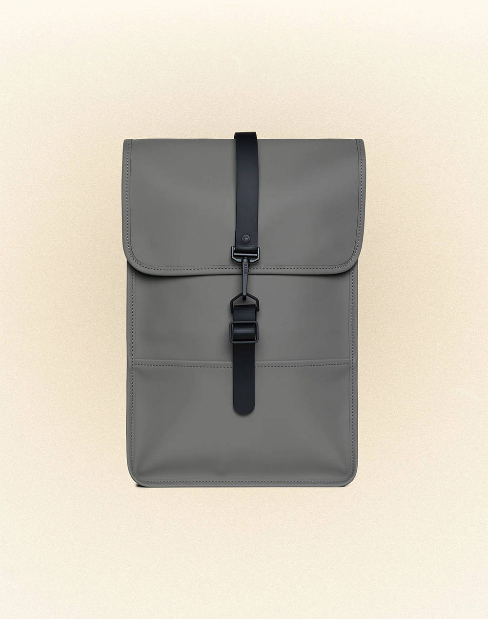 Rains Backpack Mini W3 (Dimensions: 34 X 30.5 X 12 Cm) Women Accessories Bags Gray Imitation Leather,Synthetic 13020 13 Bags