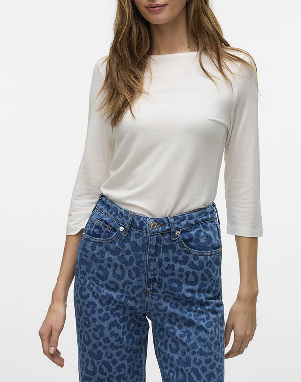 Aware Awfiona 3/4 Boatneck Top Noos Γυναικα Ρουχα Μπλουζες Τοπ/Κορμακια White Με Ελασταν,Συνθετικο 10323423 Snow White - Koolfly