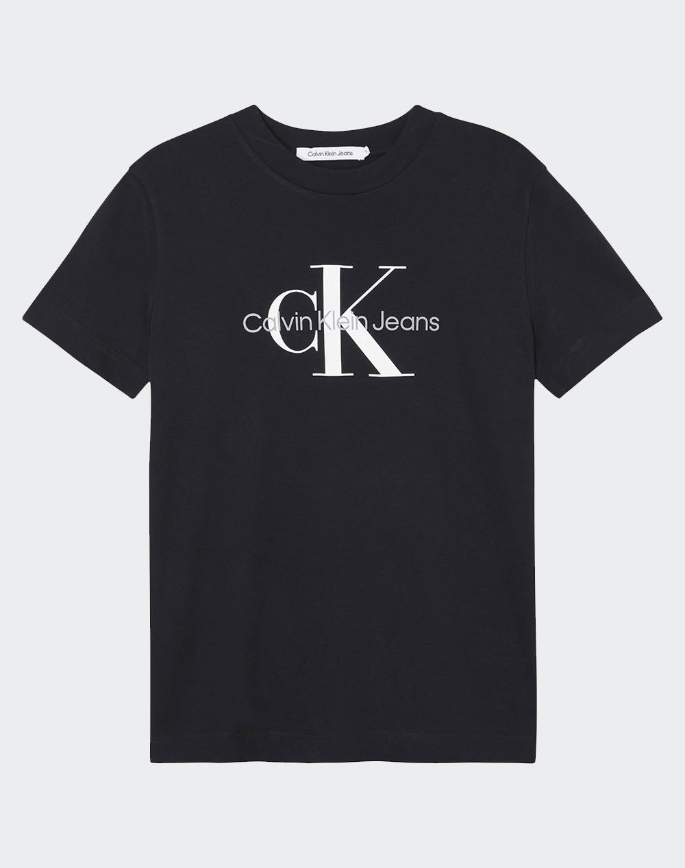 Calvin Klein Core Monogram Regular Tee Women Clothes Tops T Shirts Black Cotton J20J219142 Beh Female T-Shirts Black