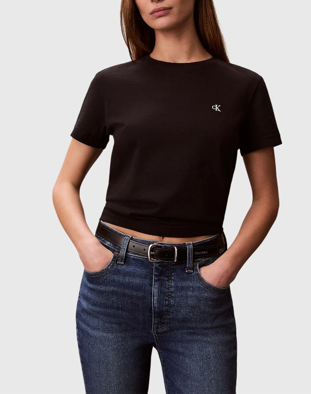 Calvin Klein Jeans Archive Jersey Crew Tee Eu Γυναικα Ρουχα Μπλουζες Τ Shirt Black Βαμβακι Lv047b224g Ub1 - Koolfly