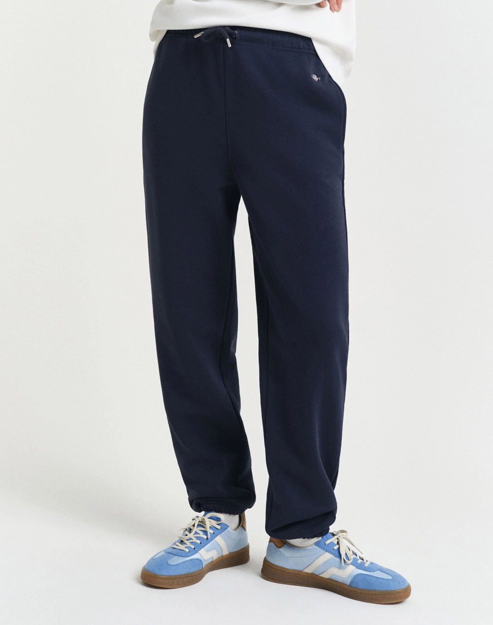 Gant Παντελονι Φουτερ Reg Shield Sweatpants Γυναικα Ρουχα Παντελονια Παντελονι Φορμας Darkblue Βαμβακισυνθετικο 3Gw4200500 433