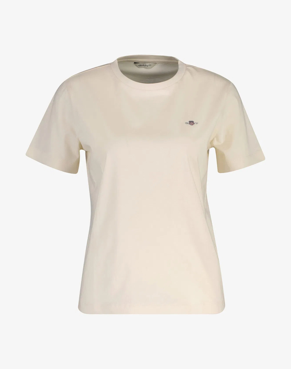 Gant Μπλουζα Κμ Reg Shield Ss T Shirt Reg Shield Ss T Shirt Γυναικα Ρουχα Μπλουζες Τ Shirt Cream Βαμβακι 3Gw4200200 119