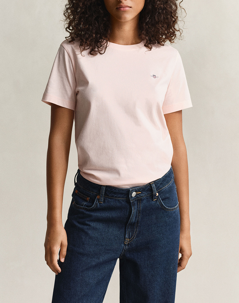 Gant Μπλουζα Κμ Reg Shield Ss T Shirt Γυναικα Ρουχα Μπλουζες Τ Shirt Lightcoral Βαμβακι 3Gw4200200 647