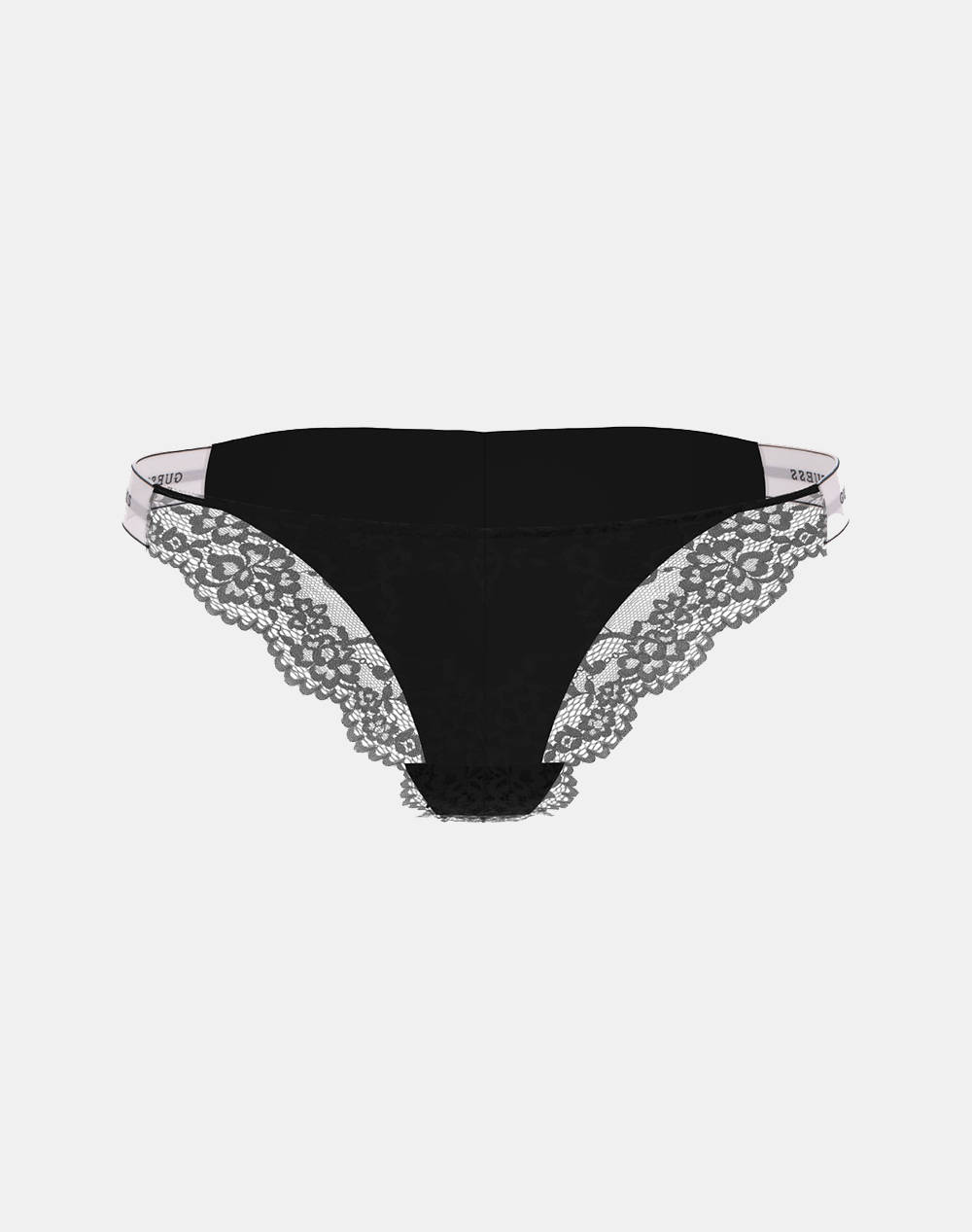 Guess Belle Low Side Brazi Daily Lace Underwear W Women Underwear Briefs Briefs Black Elastic,Synthetic O4Be20Kbbt0 Jblk Female Briefs Black