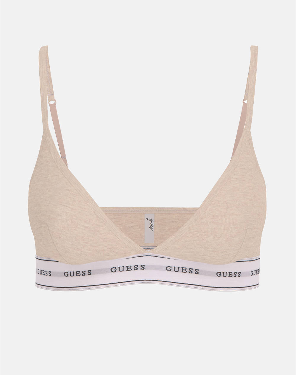 Guess Carrie Triangle Women''S Underwear Women Underwear Bras Biege Cotton,Elastic,Synthetic O2Bc02Kbbu1 H10Q Female Bras Biege