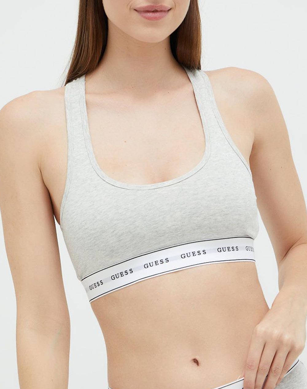 Guess Carrie Bralette Εσωρουχο Γυναικειο Γυναικα Εσωρουχα Σουτιεν Gray Βαμβακιμε Ελαστανσυνθετικο O97C01Kbbu1 H9D3
