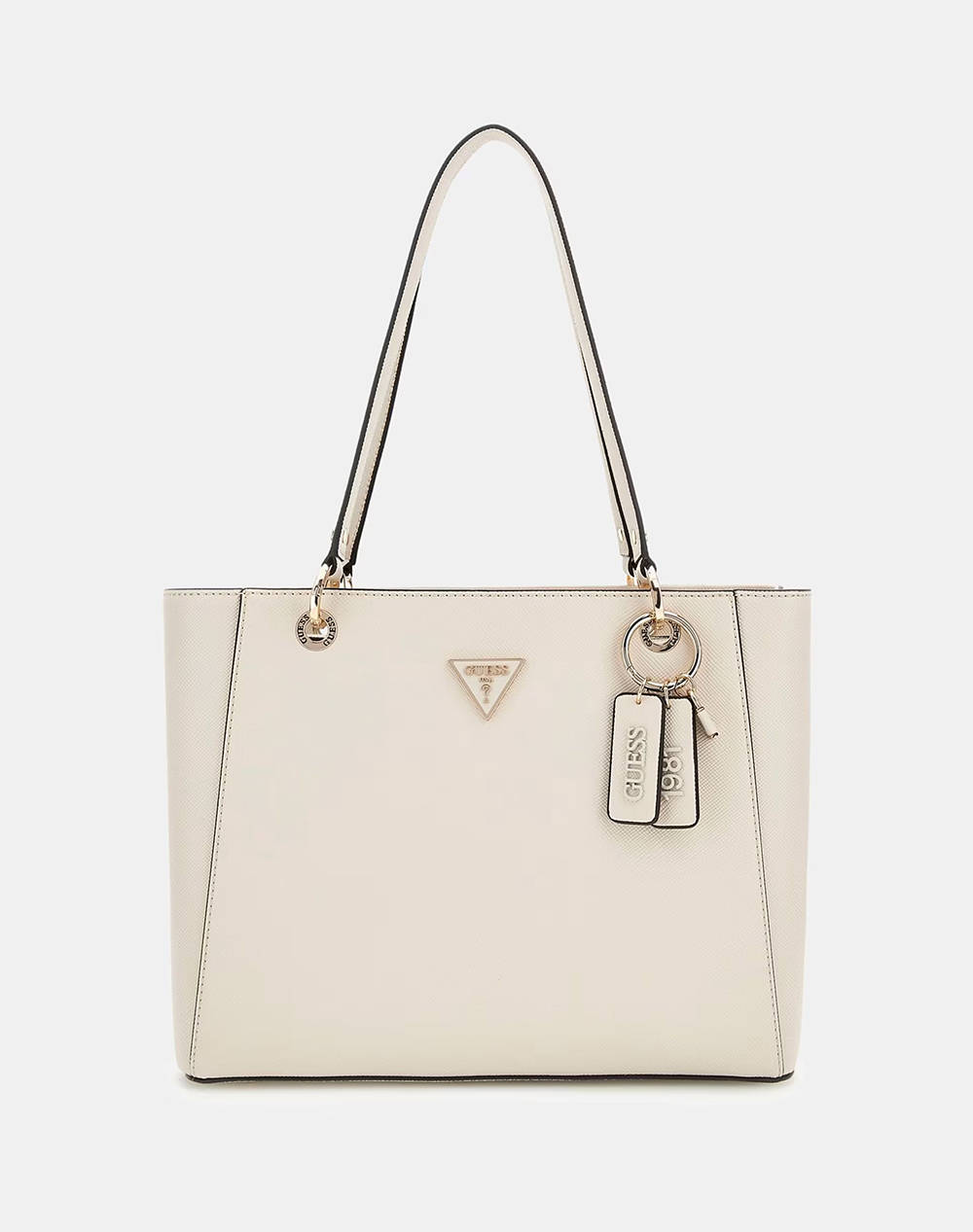 Guess Noelle Tote Bag Women (Dimensions: 37 X 26 X 10 Cm) Women Accessories Bags Ivory Imitation Leather Hwzg7879250 Bon Female Bags