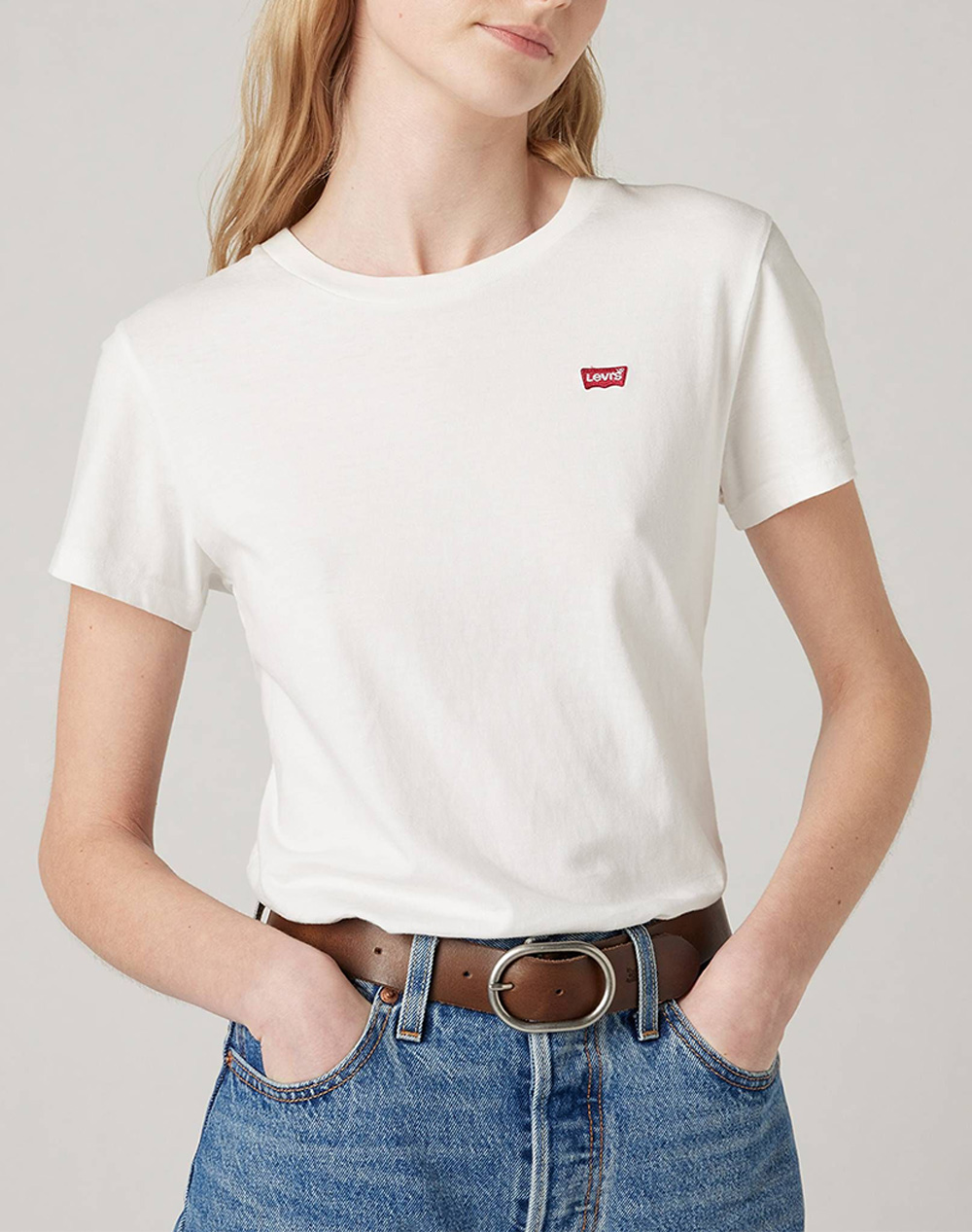 Levis Perfect Tee Γυναικα Ρουχα Μπλουζες Τ Shirt White Βαμβακι 39185 0006 0006 - Koolfly