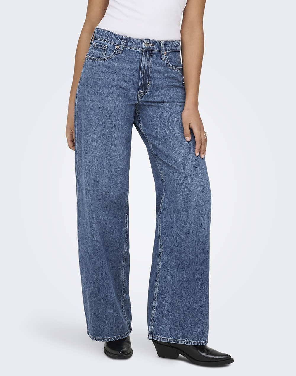 Only Onlsilky Soft Hw Wide Dnm Pim233 Noos Γυναικα Ρουχα Παντελονια Jean/5P/Cargo Denimblue Βαμβακιμε Ελαστανσυνθετικο 15369052 Medium Blue Denim