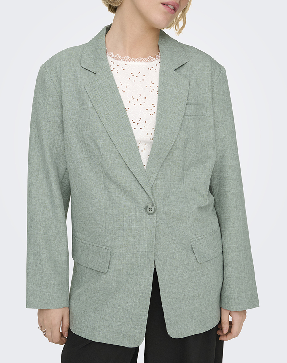 Only Onllinda Ls Boyfr Mel Blazer Tlr Noos Γυναικα Ρουχα Πανωφορια Σακακια Green Με Ελαστανσυνθετικο 15328158 Lily Padmelange