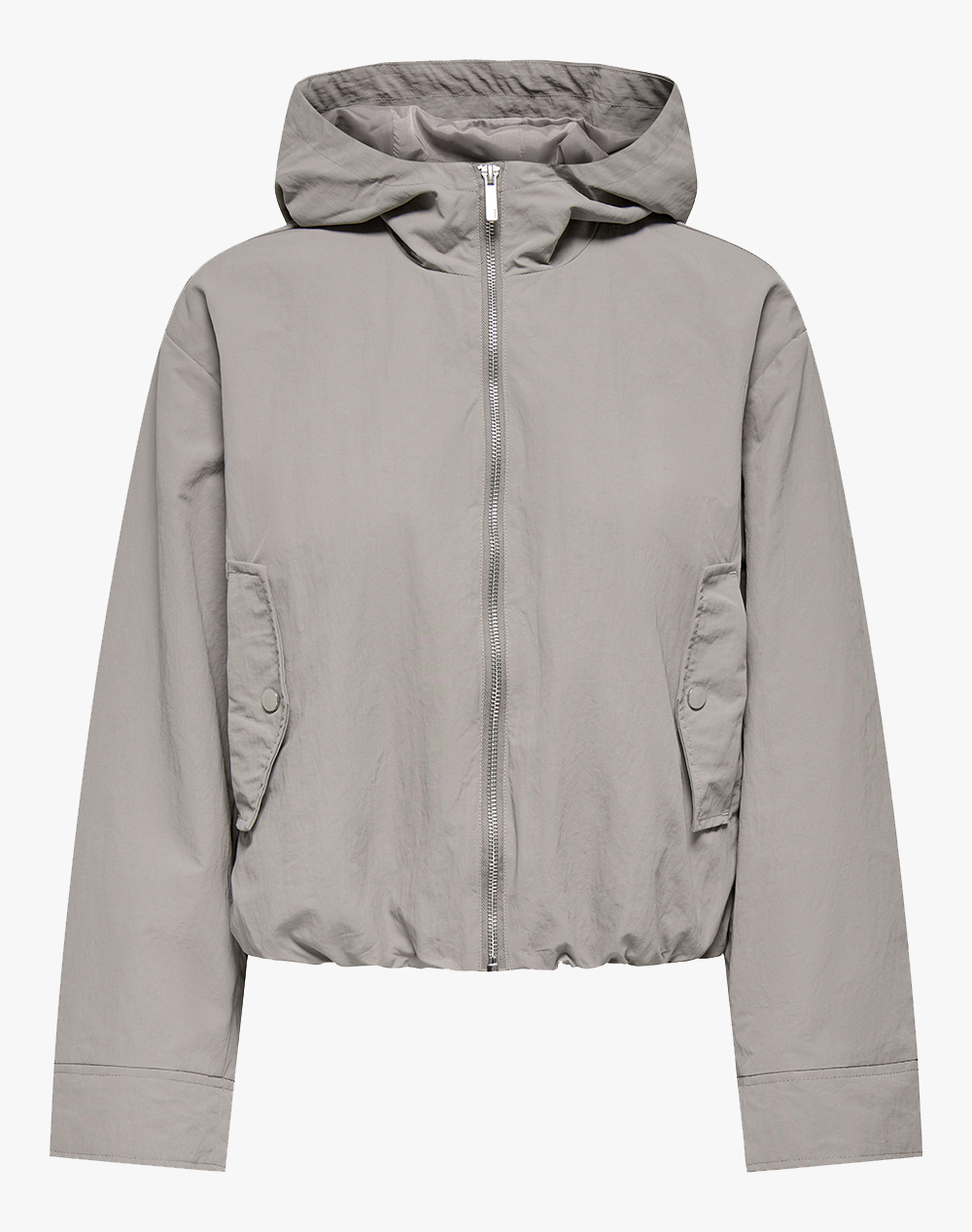Only Onlbealo Hood Jacket Otw Noos Γυναικα Ρουχα Πανωφορια Μπουφαν Μπουφαν Gray Συνθετικο 15336162 Satellitesilver Trim - Koolfly