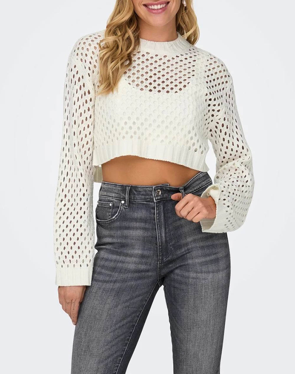 Only Onlsmilla Short Pullover Knt Noos Γυναικα Ρουχα Μπλουζες Πλεκτα Offwhite Προσμιξη Μαλλιου 15300575 Marshmallow - Koolfly