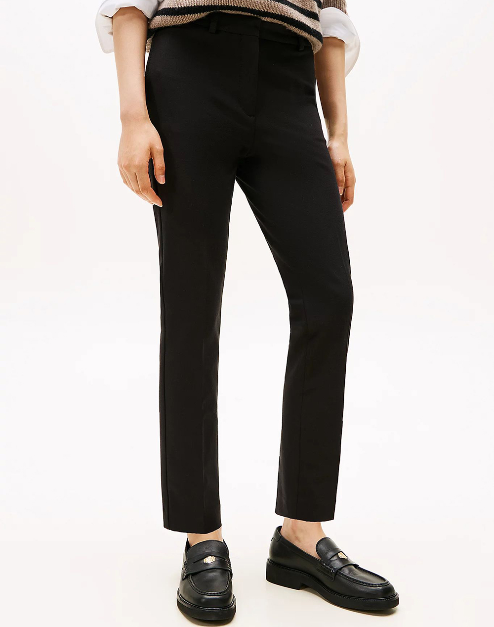 Tommy Hilfiger Gabardine Slim Pant Γυναικα Ρουχα Παντελονια Chinos Black Βαμβακι,Με Ελασταν Ww0ww48350 Bds - Koolfly