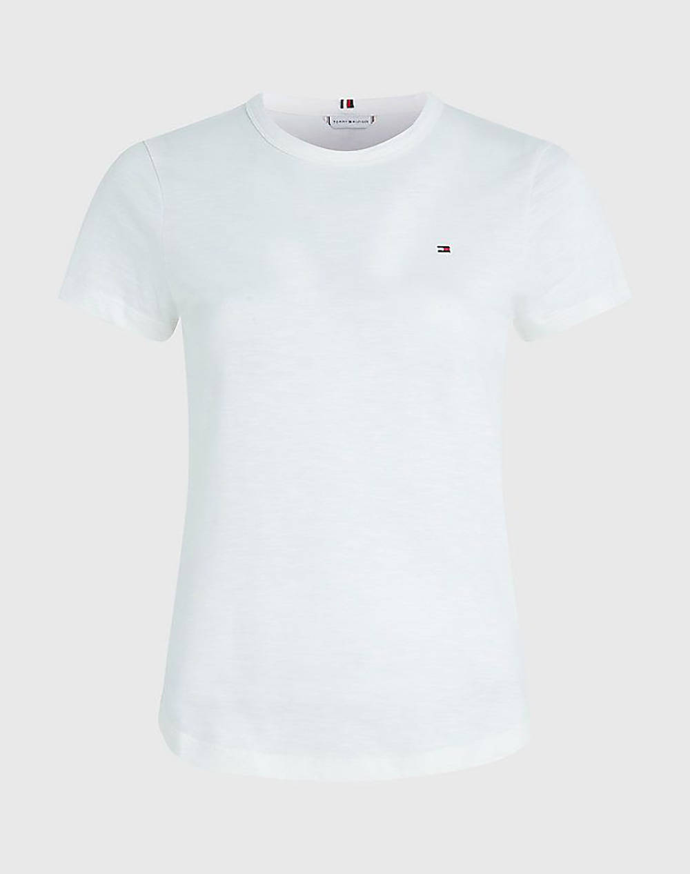 Tommy Hilfiger Women Clothes Tops T Shirts Offwhite Cotton Ww0Ww37857 Ybl Female T-Shirts