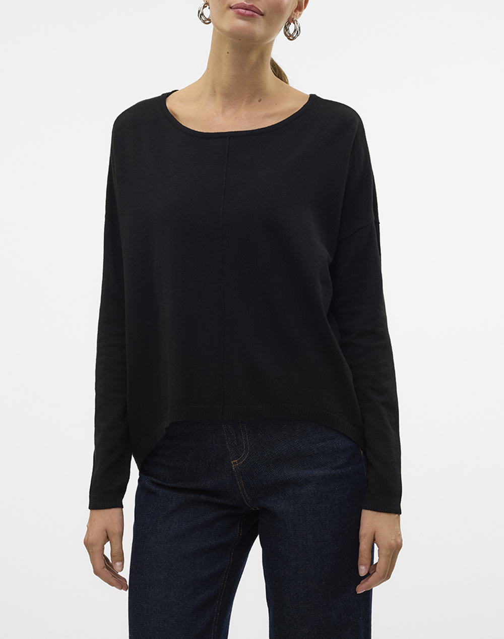 Vero Moda Vmbreeze Aura Ls Zipper Blouse Noos Γυναικα Ρουχα Μπλουζες Πλεκτα Black Βισκοζ,Συνθετικο 10319443 Black - Koolfly