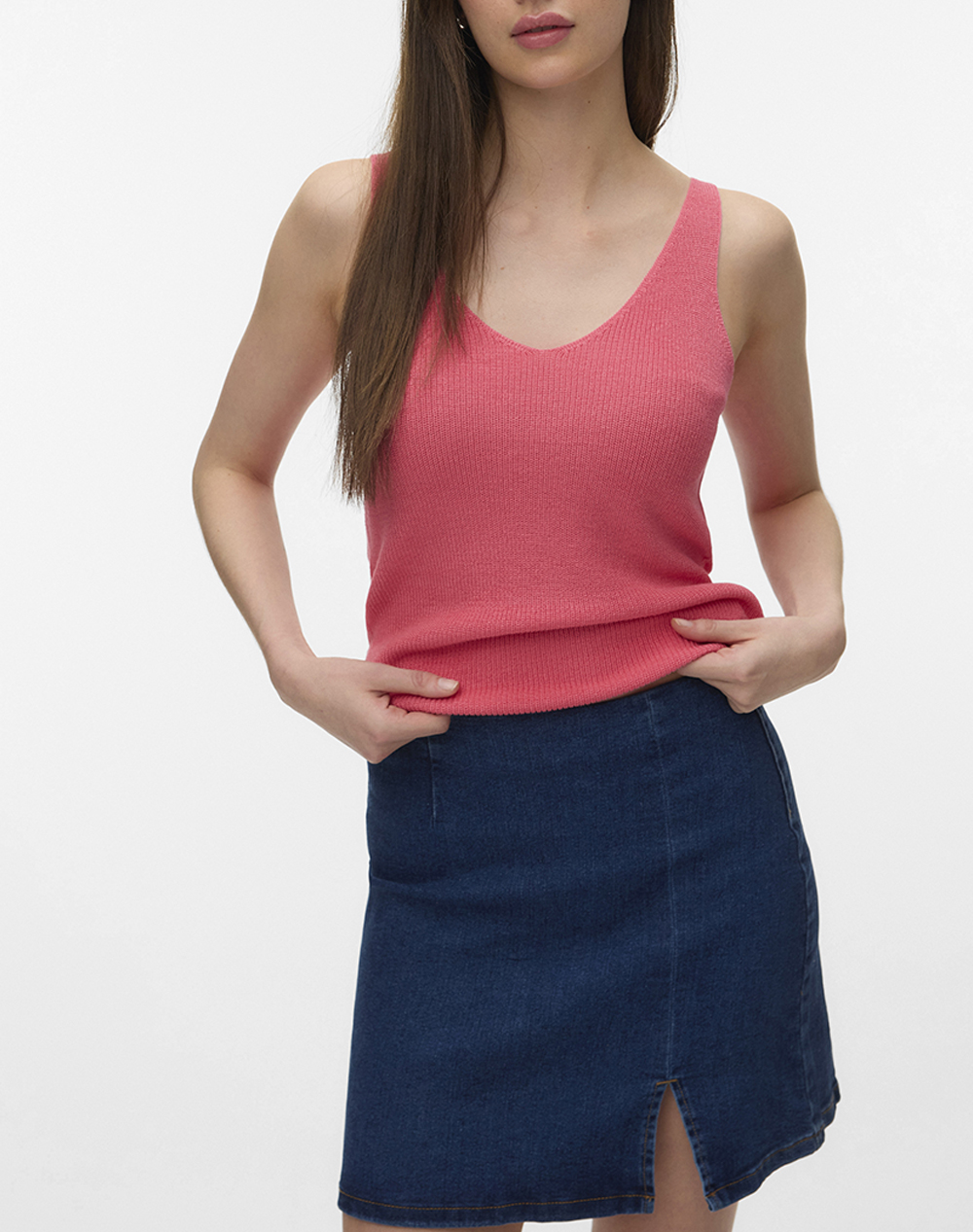 Vero Moda Vmnewlex Sun Sl Top Ga Noos Γυναικα Ρουχα Μπλουζες Πλεκτα Coral Βαμβακιβισκοζσυνθετικο 10281877 Coral Paradise