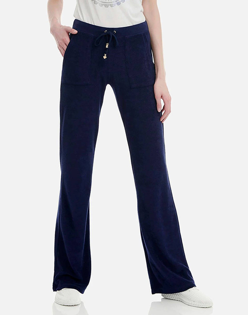 Sugarfree Pants Women Clothes Trousers Sweat Pants Navyblue Synthetic,Cotton 19811000 425 Female Sweat Pants Blue