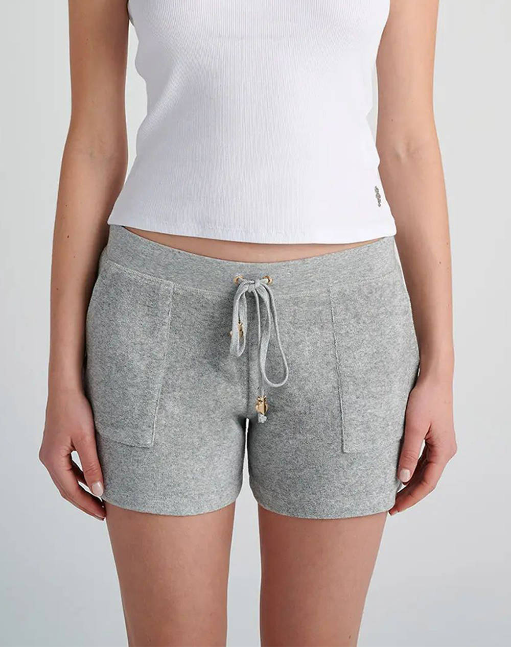 Sugarfree Shorts Women Sportswear Bottom Clothing Shorts/Bermuda Lightgray Cotton,Elastic 19810000 210 Female Shorts/Bermuda