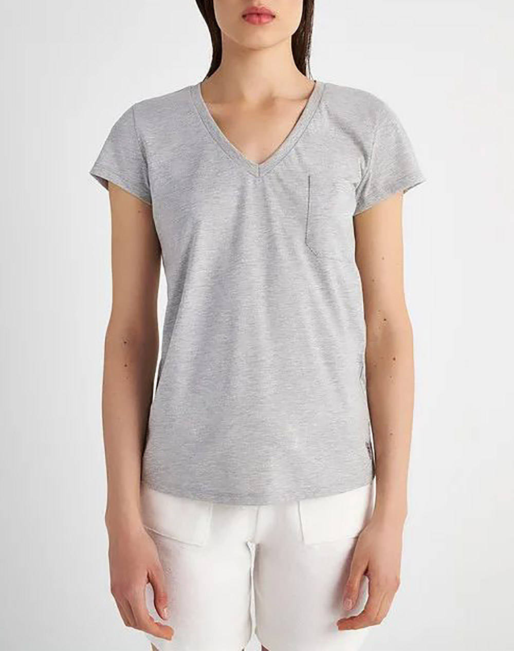 Sugarfree Blouse Women Clothes Tops T Shirts Lightgray Cotton 23812098 210 Female T-Shirts