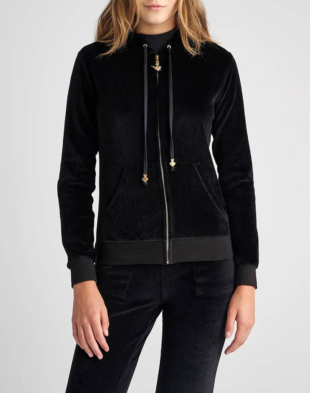 Sugarfree Cardigan Women Clothes Tops Sweatshirts Black Synthetic,Cotton 19833000 Black Female Sweatshirts Black