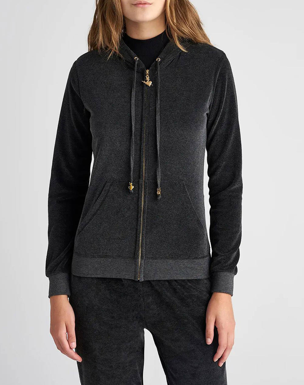 Sugarfree Cardigan Women Clothes Tops Sweatshirts Darkgray Synthetic,Cotton 19833000 214 Female Sweatshirts