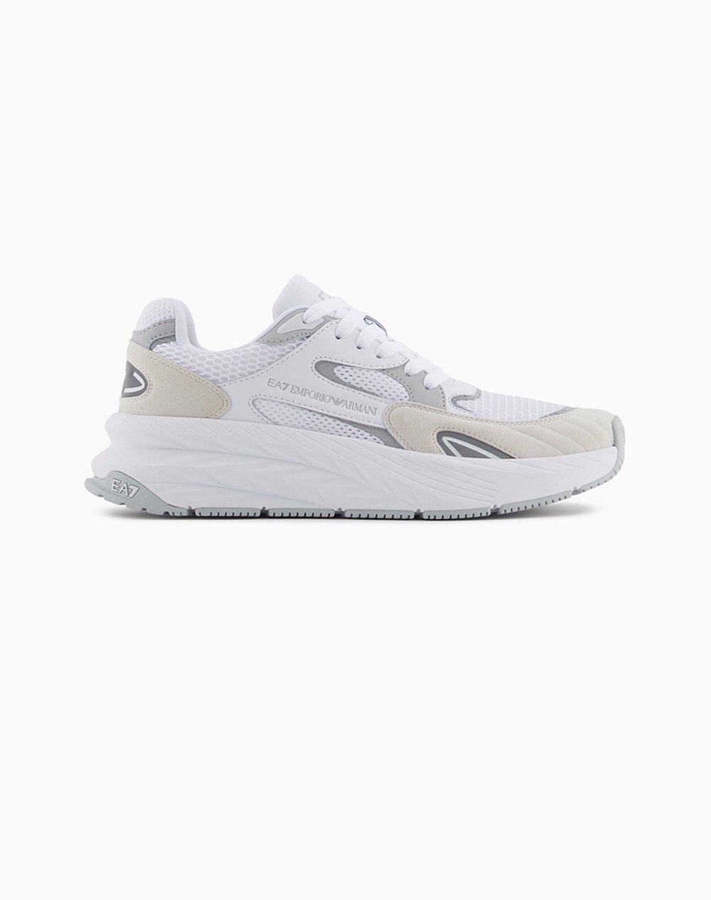 Ea7 Crusher Sonic Mix Men Sports Shoes White Synthetic,Fabric X8X178Xk382 U459 Male Shoes