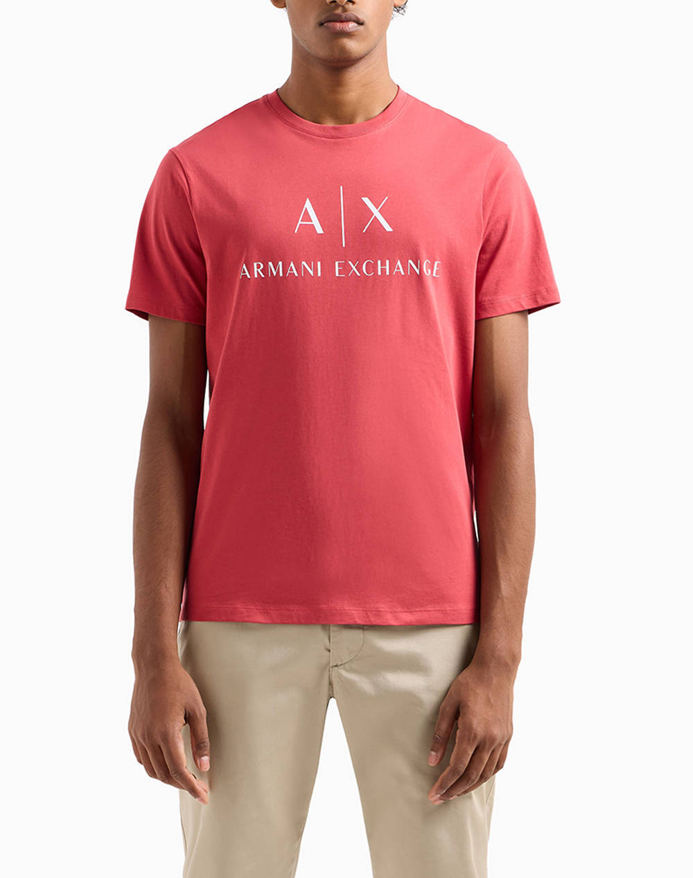 Armani Exchange T Shirt Men Clothes T Shirts & Sweatshirts T Shirts Fuchsia Cotton 8Nztcjz8H4Z U5059 Male T-Shirts