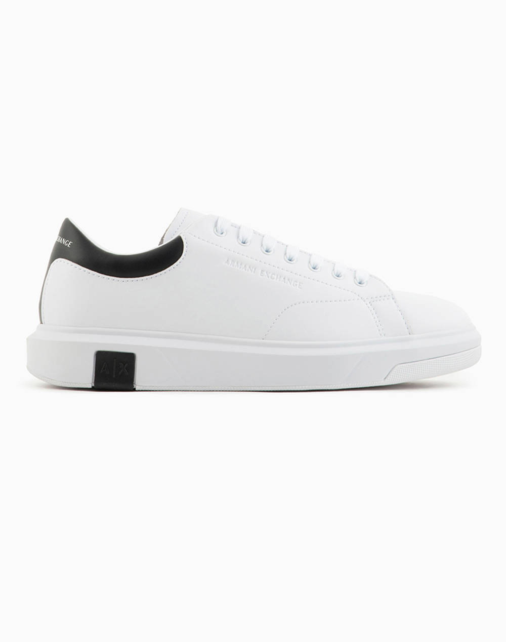 Armani Exchange English Men Footwear Sneakers White Leather Xux123Xv534 K488 Male Sneakers