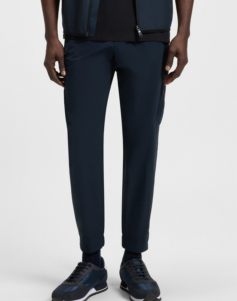Boss T_Urbanex Cargolight 10247682 01 Ανδρας Ρουχα Παντελονια Cargo Darkblue Συνθετικο 50508339 402 402