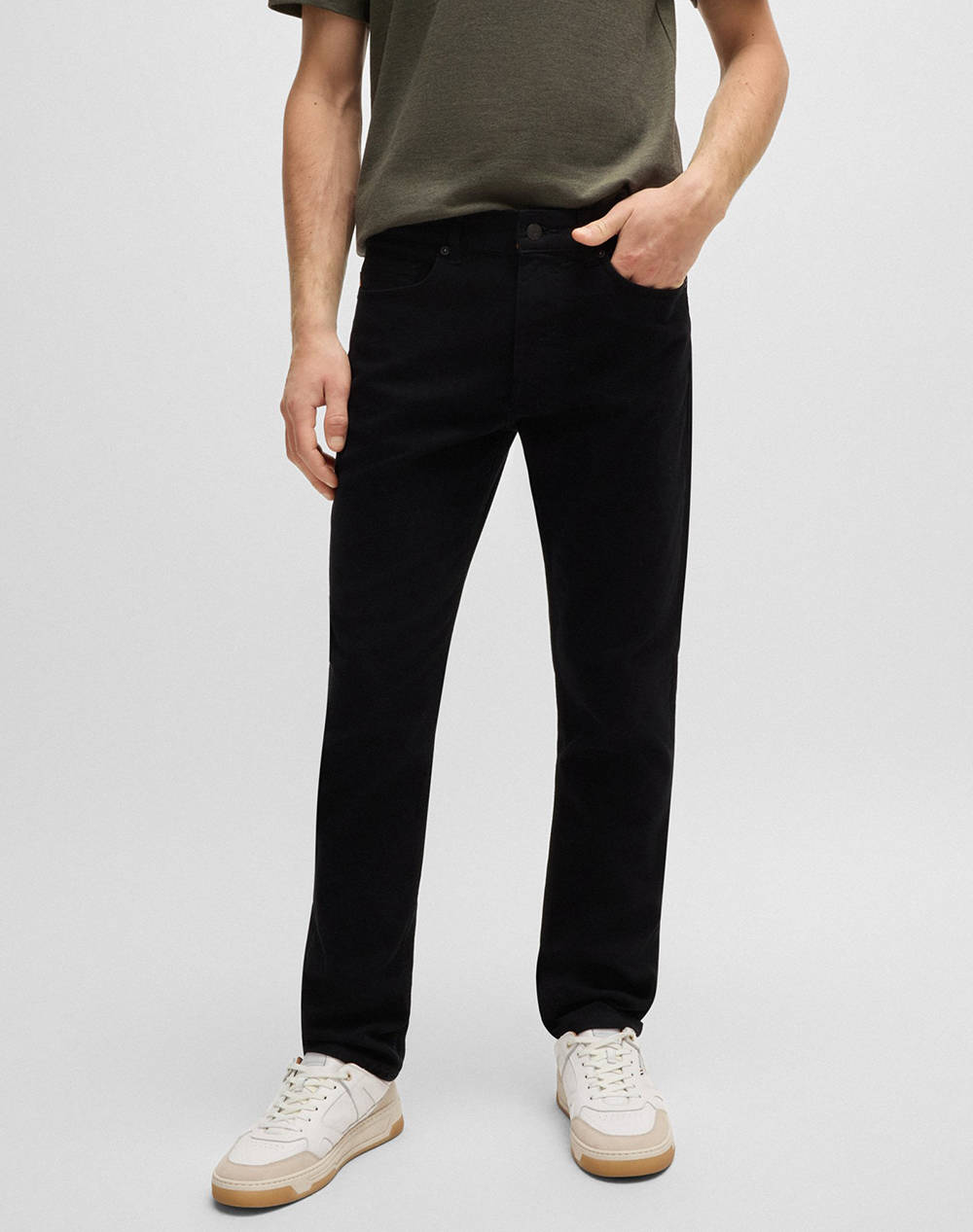 Boss Delaware Bo 10251089 01 Ανδρας Ρουχα Παντελονια Jeans Black Βαμβακι,Με Ελασταν 50521261 003 - Koolfly