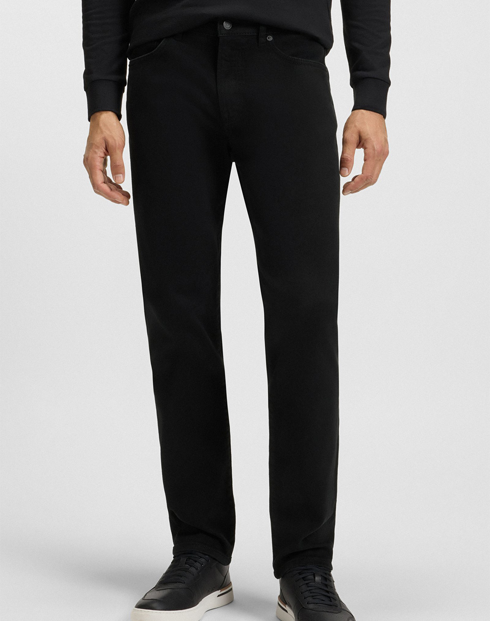 Boss Re.Maine Bc C 10251089 01 Ανδρας Ρουχα Παντελονια Jeans Black Βαμβακι,Με Ελασταν 50495920 003 - Koolfly
