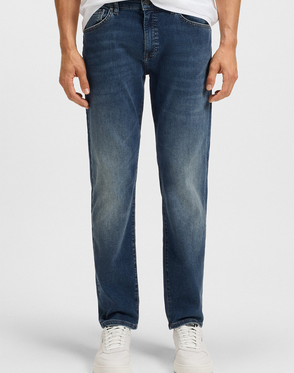 Boss Re.Maine Bo 10263422 02 Ανδρας Ρουχα Παντελονια Jeans Denimblue Βαμβακιμε Ελαστανσυνθετικο 50534670 411 411