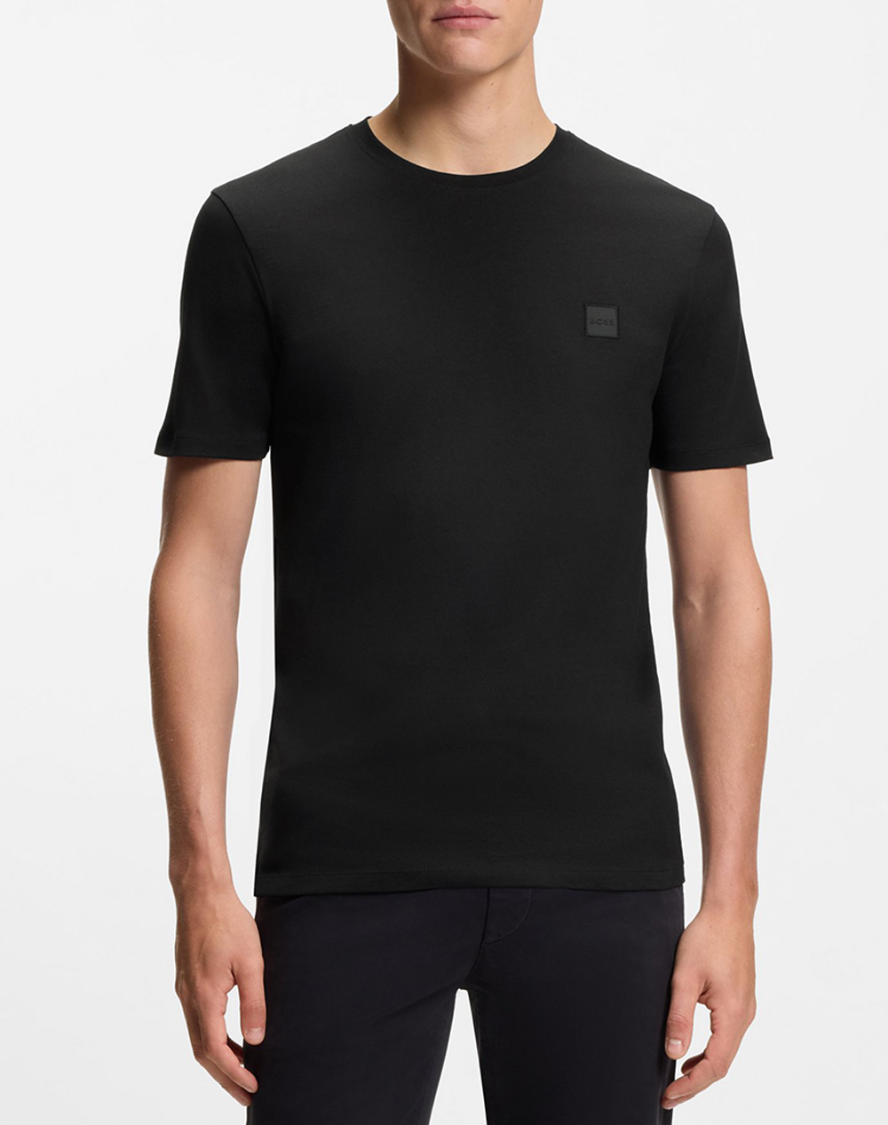 Boss Tales 10242631 02 Ανδρας Ρουχα Μπλουζες T Shirt Black Βαμβακι 50508584 001 001 - Koolfly