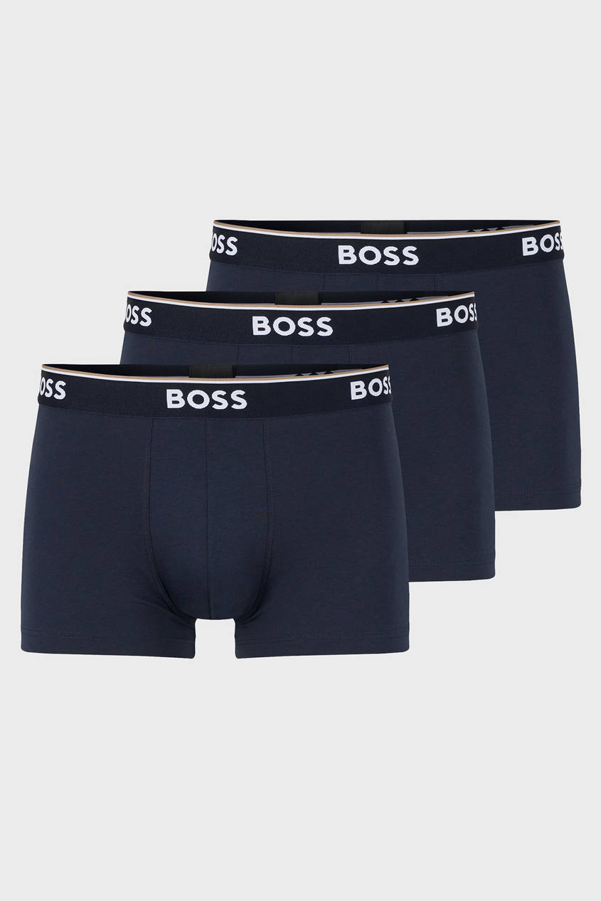 Boss Εσωρουχο Trunk 3P Power Ανδρας Εσωρουχα Σλιπ Μποξερ Darkblue Βαμβακι,Με Ελασταν 50475274 480 - Koolfly