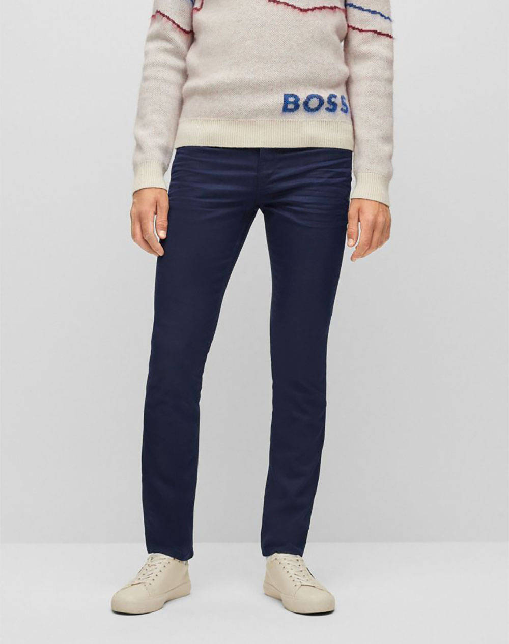 Boss Τζην Delaware3 Ανδρας Ρουχα Παντελονια Jeans Navyblue Βαμβακι,Με Ελασταν,Συνθετικο 50470527 410 - Koolfly