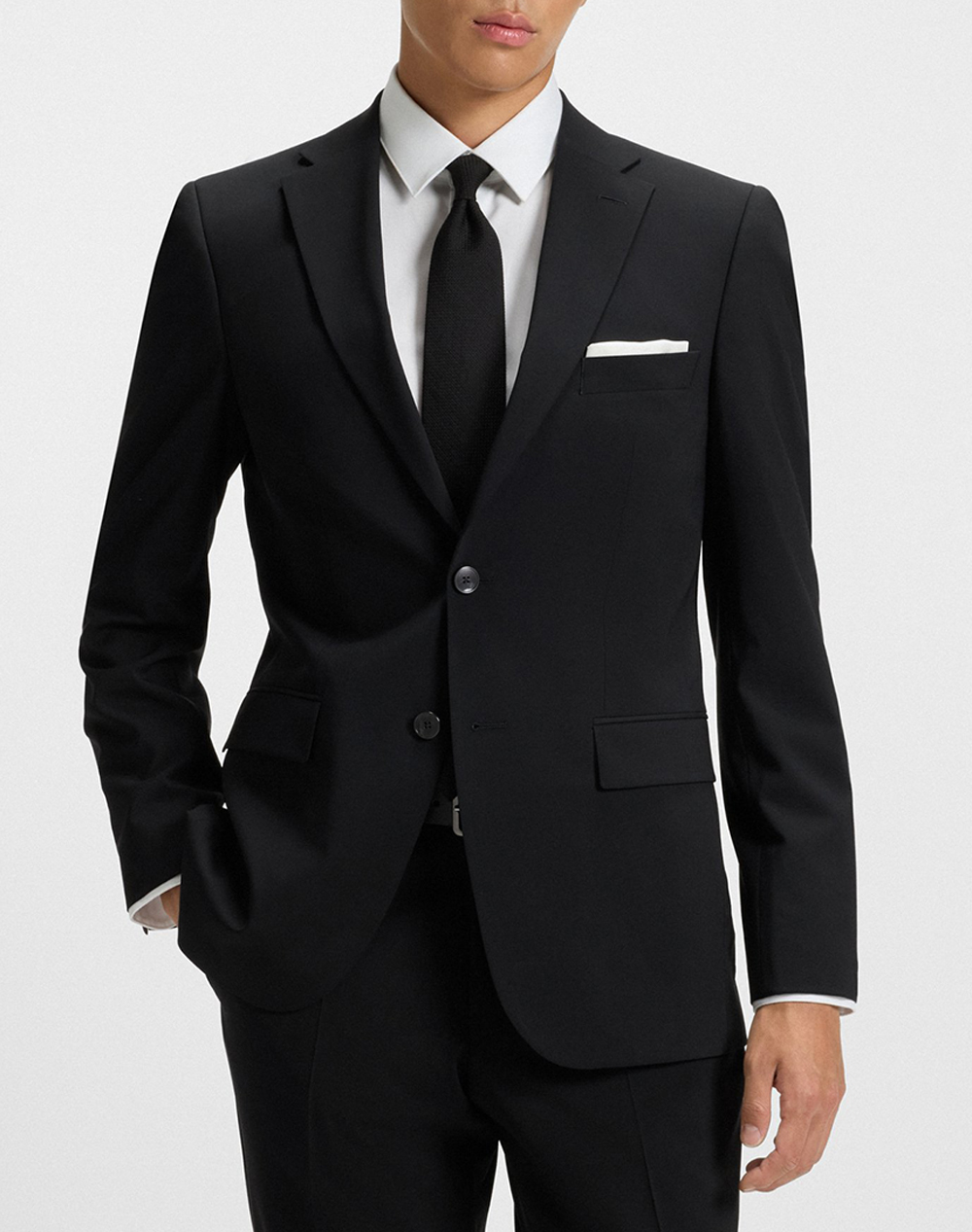 Boss H Harvey Mm C Nf 10276709 01 Ανδρας Ρουχα Πανωφορια Σακακια Black Μαλλι,Με Ελασταν,Συνθετικο 50555284 001 001 - Koolfly