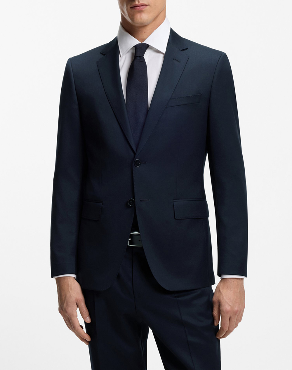 Boss H Huge B1 10236006 01 Ανδρας Ρουχα Πανωφορια Σακακια Darkblue Μαλλι 50469171 401 401 - Koolfly