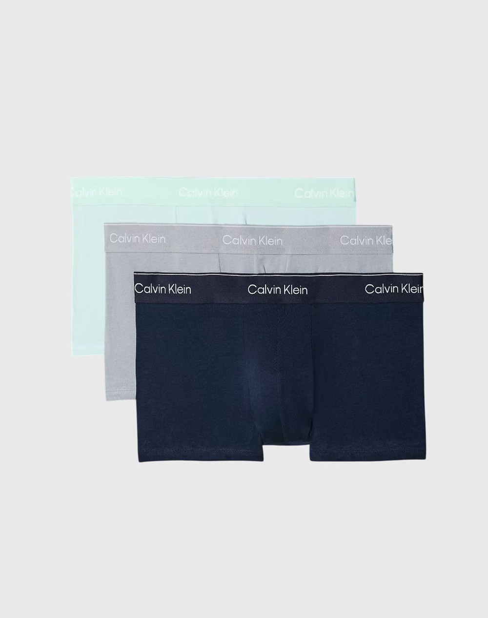 Calvin Klein Jeans Low Rise Trunk 3Pk Ανδρας Εσωρουχα Σλιπ Μποξερ Ciel Βαμβακι,Με Ελασταν Lv00nb4389 41C - Koolfly