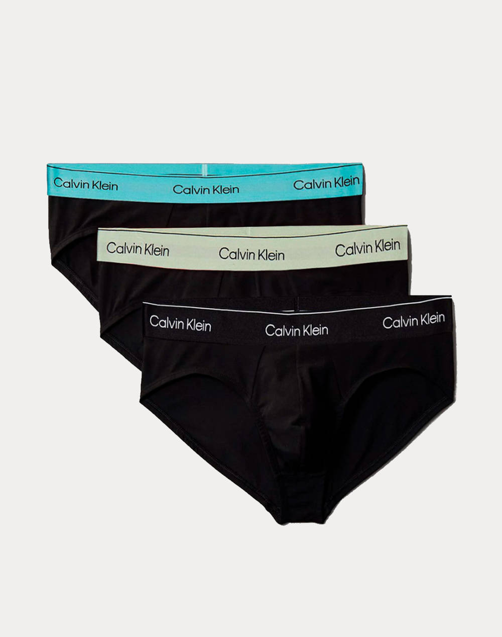 Calvin Klein Jeans Hip Brief 3Pk Men Underwear Briefs Briefs Jetblack Cotton,Elastic Lv00Nb4388 Vrb Male Briefs Black