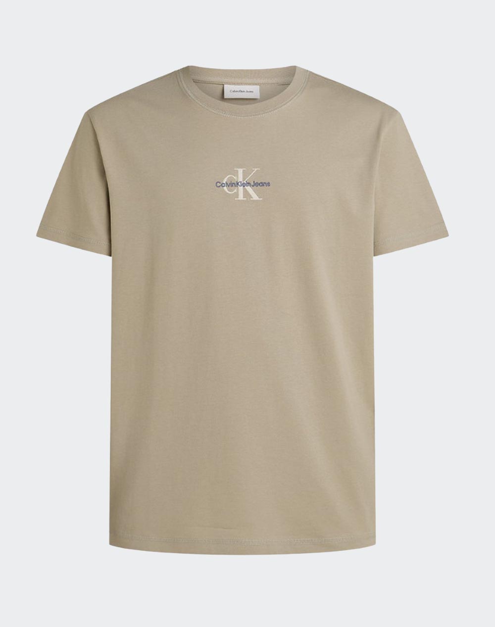 Calvin Klein Monologue Tee Men Clothes T Shirts & Sweatshirts T Shirts Biege Cotton J30J325649 Pah Male T-Shirts Biege