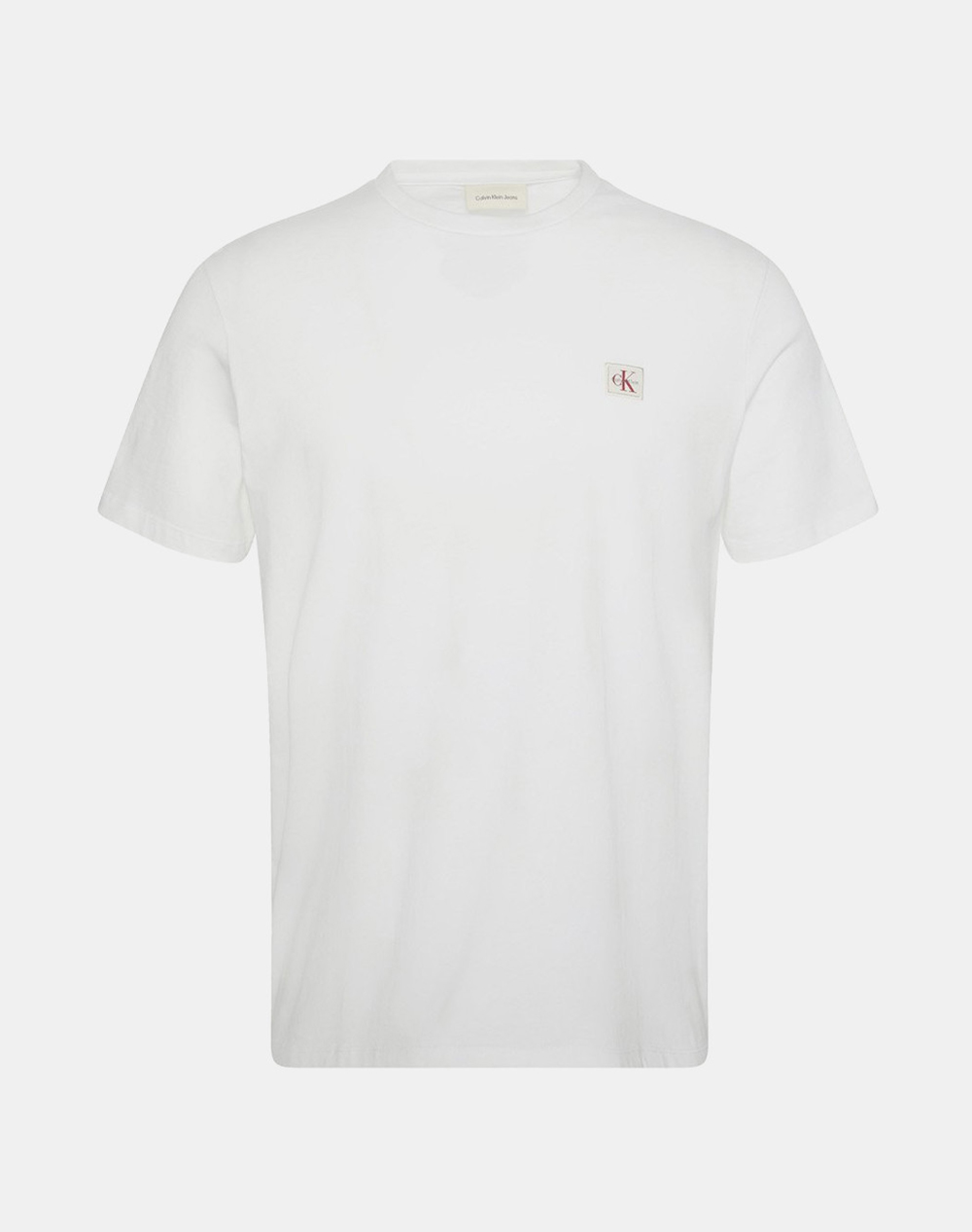 Calvin Klein Jeans Ss Badge 30S Jersey Classic Tee Ανδρας Ρουχα Μπλουζες T Shirt White Βαμβακι Lv04Rc272G Yaf