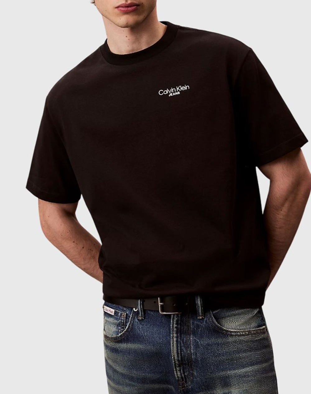 Calvin Klein Jeans Logo Back Print T Shirt Ανδρας Ρουχα Μπλουζες T Shirt Black Βαμβακι Lv04Rd825G Ub1