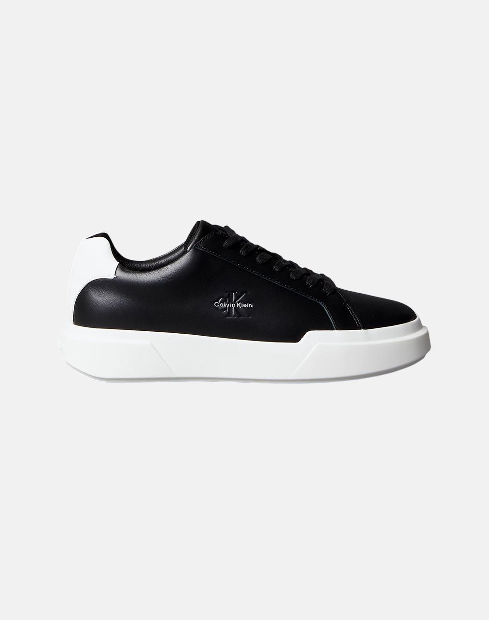 Calvin Klein Jeans Chunky Cupsole Laceup Lth Ανδρας Παπουτσια Sneakers Black Δερμα Ym0Ym01344 0Gm