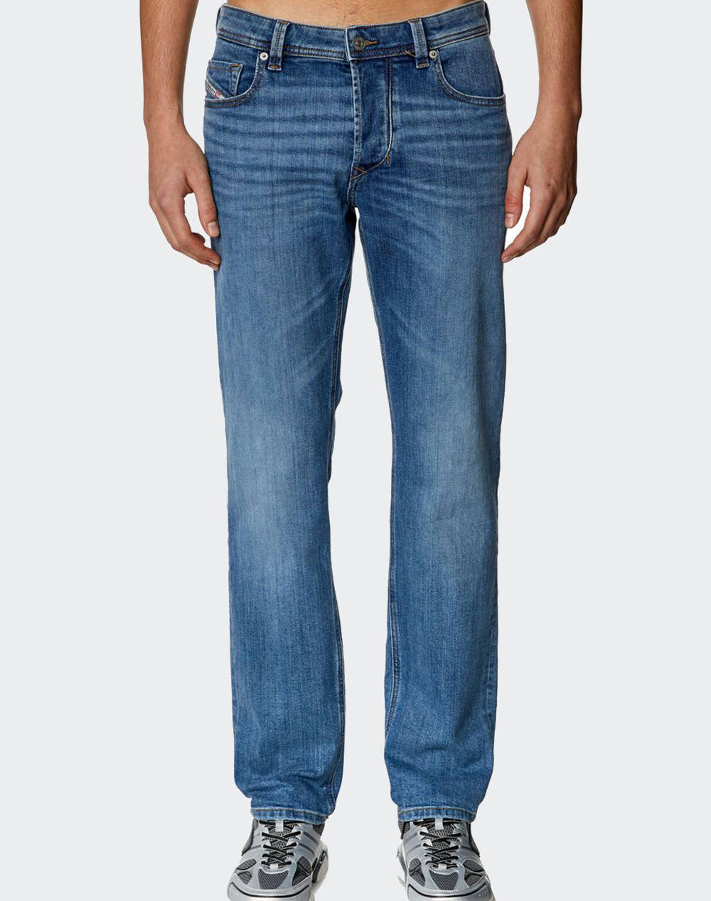 Diesel Pants 5 Pocket Men Clothes Trousers Jeans Denimblue Cotton,Elastic 00Su1X0Kial 01 Male Jeans Blue