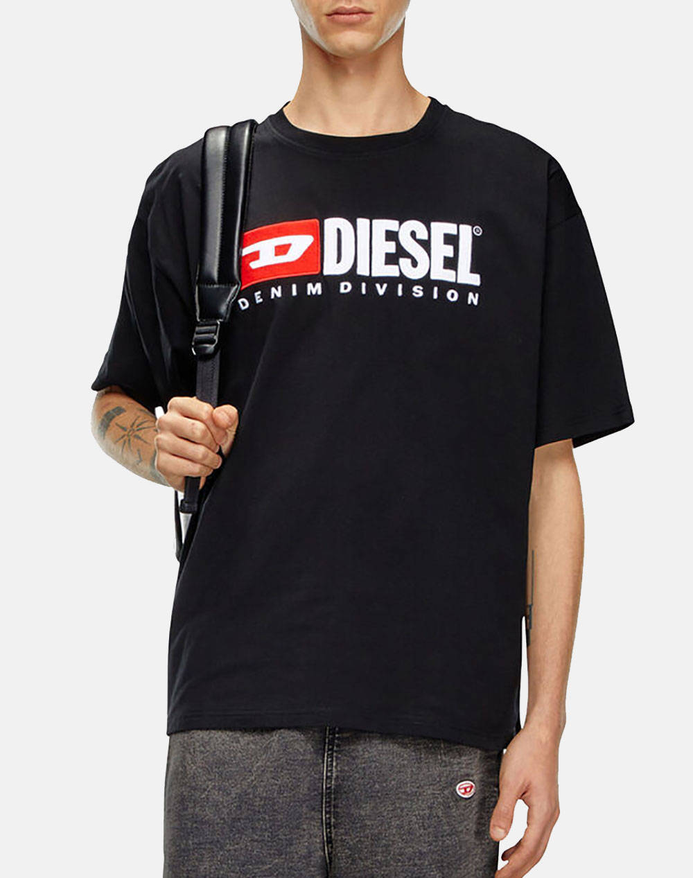 Diesel T Boxt Div T Shirt Ανδρας Ρουχα Μπλουζες T Shirt Black Βαμβακι A149430grai 9Xx - Koolfly