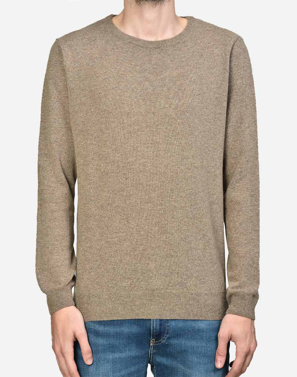 Ellemme Αντρικο Πλεκτο Ανδρας Ρουχα Μπλουζες Πλεκτα Brown Βαμβακι 6413 1063