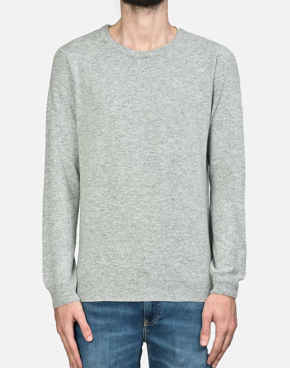 Ellemme Αντρικο Πλεκτο Ανδρας Ρουχα Μπλουζες Πλεκτα Offwhite Βαμβακι 6413 1713